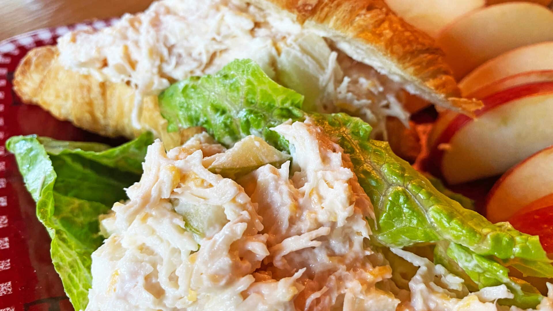 Chicken Salad with sliced applies