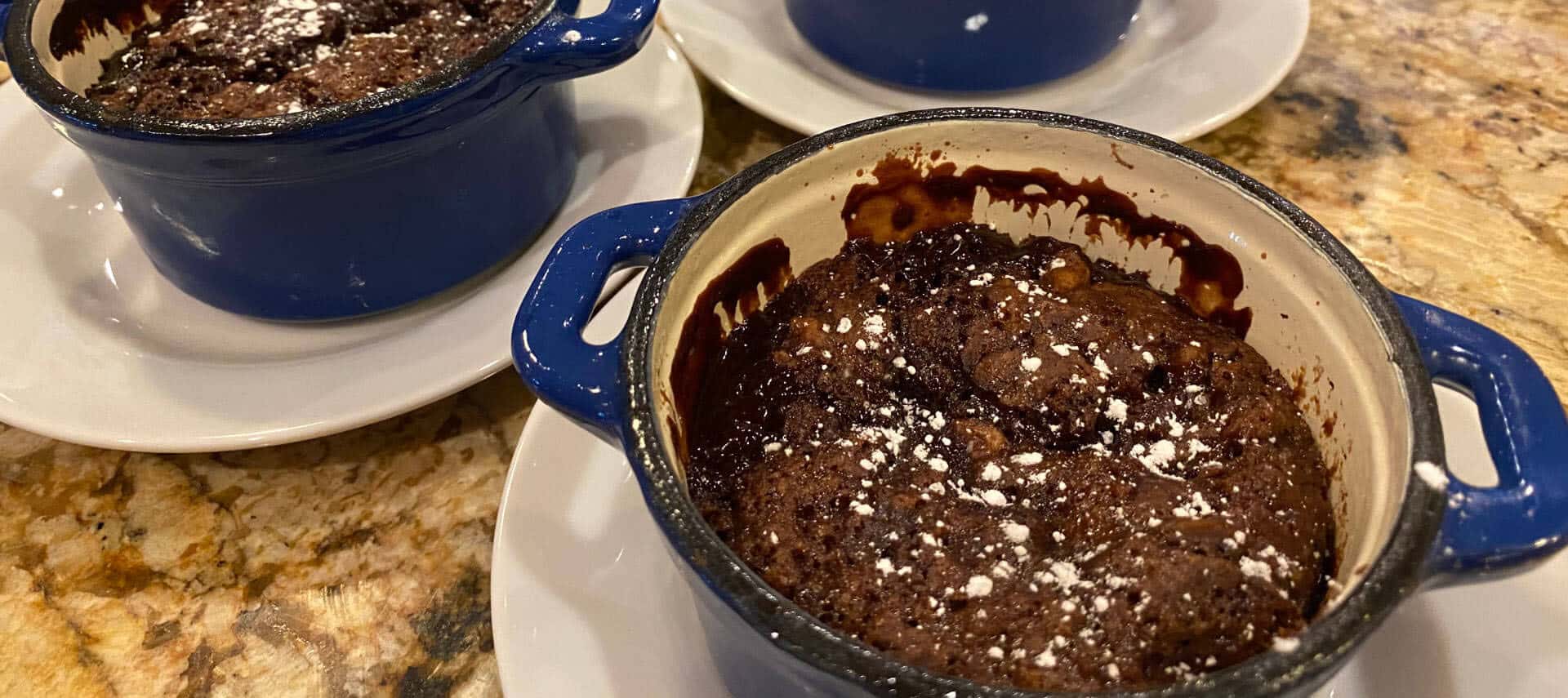 Rich chocolate pudding cakes