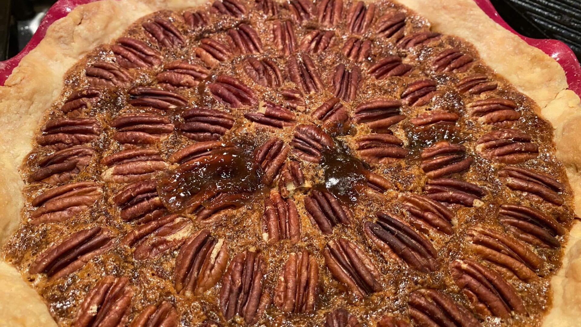 Pecan Pie with flaky crust